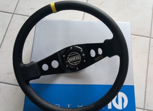Sparco τιμόνι διάκτινο Μαύρο